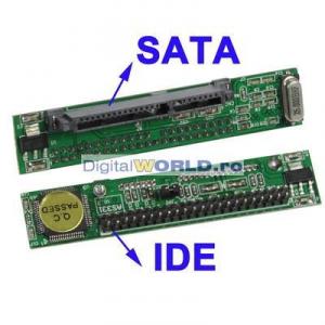 Adaptor de la interfata IDE la HDD SATA 2.5 inch