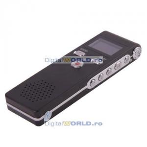 Reportofon digital miniatura cu acumulator Li-Ion, interfata USB, inregistrare convorbire telefon, player MP3, spy, spion