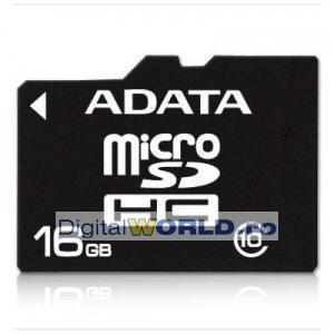 Card memorie MicroSD, SDHC 16GB, Adata, clasa 10