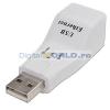 Adaptor USB-retea (USB-to-LAN) Ethernet, Viewcon VE091-5707