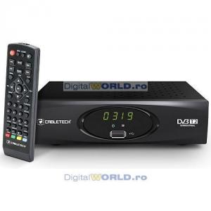 Media Player cu intrare USB si Tuner TV DVB-T2 HDMI, Full HD H.264-MPEG4 1920x1080, gama PREMIUM