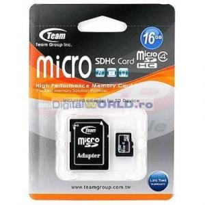 Card memorie Micro SD, SDHC 16GB, Team