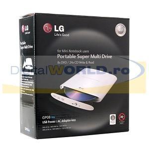 DVD Writer extern cu interfata USB, LG GP08NU20 Dual Layer