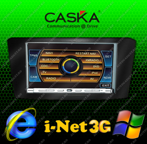 Navigatie TOYOTA Avensis CASKA GPS - DVD - Carkit - Internet