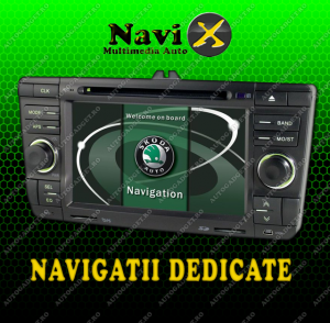 Navigatie SKODA OCTAVIA 2 Navi-X GPS - DVD - CARKIT BT - USB