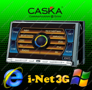 Navigatie Universala 2 DIN CASKA GPS - DVD - BT - NET