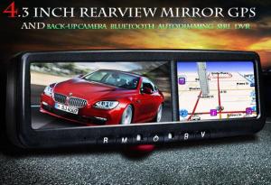 Oglinda Navigatie GPS Auto 4.3" Carkit Bluetooth Incorporat