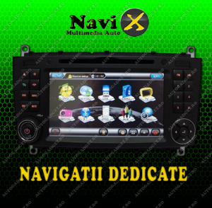 Navigatie MERCEDES C KLASSE Navi-X GPS - DVD - CARKIT BT - USB