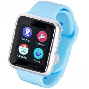 Ceas Smartwatch iUni V9, Bluetooth, LCD 1.44 inch, Procesor 366MHz, Albastru