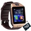 Smartwatch iuni dz09 plus, camera 1.3mp, bt, 1.54 inch, auriu + card