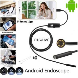 Camera endoscop sarpe, inspectie auto, tevi, pentru Android si PC, 6 Leduri, 1 m x 5.5 mm
