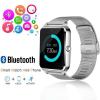 Ceas smartwatch cu telefon iuni z60, curea metalica, touchscreen,