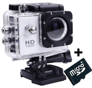 Camera Sport iUni Dare 50i HD 1080P, 12M, Waterproof, Argintiu + Card MicroSD 8GB Cadou