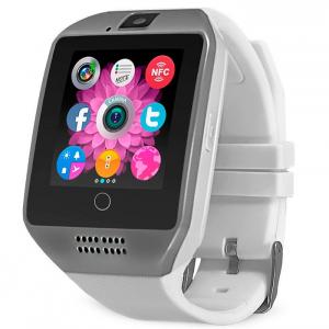 Smartwatch Vogue Q18 Curved  cu Camera si Telefon 3G Alb Display 1.54" Bluetooth