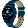 Ceas Smartwatch iUni N3 Plus, Curea Piele, BT, 1.3 Inch, IOS si Android, Blue