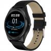 Ceas Smartwatch iUni N3 Plus, Curea Piele, BT, 1.3 Inch, IOS si Android, Black