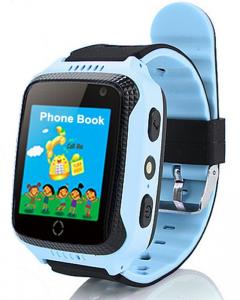 Ceas GPS Copii iUni Kid530, Touchscreen, Telefon incorporat, BT, Camera 1.3MP, Lanterna, Buton SOS, Albastru