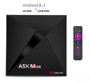 Mini PC TV Box, Media player 4K, A5X Max Android 8.1, 4gb/32gb 4k, Bluetooth, Netflix