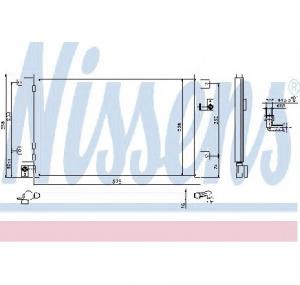 Condensator  climatizare FIAT MULTIPLA  186  PRODUCATOR NISSENS 940292