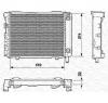 Radiator  racire motor MERCEDES BENZ limuzina  W124  PRODUCATOR MAGNETI MARELLI 350213537000