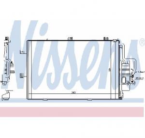 Condensator  climatizare VAUXHALL COMBO Mk II  C  caroserie inchisa combi  F25  PRODUCATOR NISSENS 94721