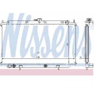 Radiator  racire motor NISSAN PRIMERA  P11  PRODUCATOR NISSENS 62924A