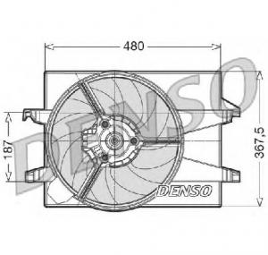 Ventilator  radiator FORD FIESTA V  JH  JD  PRODUCATOR DENSO DER10002