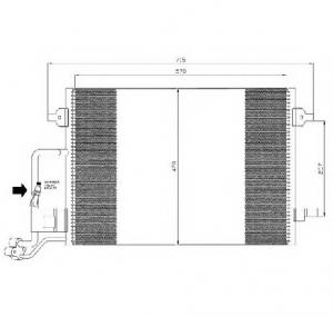 Condensator  climatizare VW PASSAT  3B2  PRODUCATOR NRF 35359