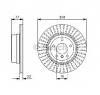 Disc frana bmw 1 cupe  e82  producator bosch 0 986