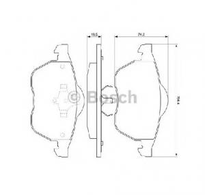 Set placute frana frana disc AUDI A4  8D2  B5  PRODUCATOR BOSCH 0 986 424 481