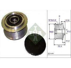 Sistem roata libera  generator AUDI A6  4F2  C6  PRODUCATOR INA 535 0201 10