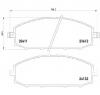 Set placute frana frana disc nissan patrol gr mk ii