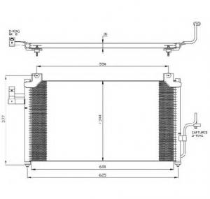Condensator  climatizare MAZDA PREMACY  CP  PRODUCATOR NRF 35356