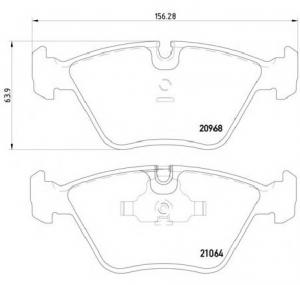 Set placute frana frana disc BMW 5  E34  PRODUCATOR TEXTAR 2096801