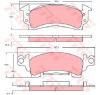 Set placute frana frana disc CADILLAC SEVILLE Mk II  K  PRODUCATOR TRW GDB742