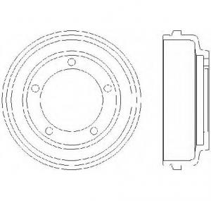 Tambur frana FORD TRANSIT caroserie PRODUCATOR TEXTAR 94024700