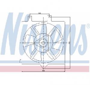 Ventilator  radiator NISSAN PRIMERA  P11  PRODUCATOR NISSENS 85281