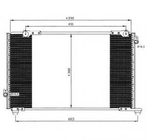 Condensator  climatizare HONDA ACCORD Mk VI  CE  CF  PRODUCATOR NRF 35607