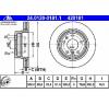 Disc frana bmw 5  e34  producator ate 24