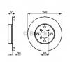 Disc frana SUZUKI BALENO hatchback  EG  PRODUCATOR BOSCH 0 986 478 841