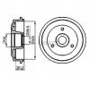 Tambur frana CITROËN AX  ZA   PRODUCATOR BOSCH 0 986 477 118