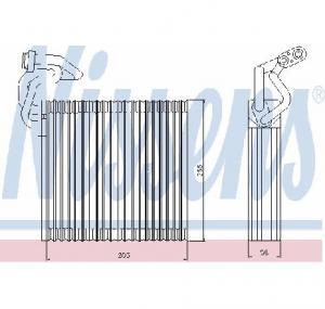 Evaporator aer conditionat HONDA CIVIC VII Hatchback  EU  EP  EV  PRODUCATOR NISSENS 92214