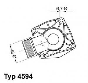 Termostat lichid racire BMW 7  E38  PRODUCATOR WAHLER 4594 90D