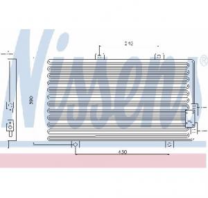 Condensator  climatizare ALFA ROMEO 155  167  PRODUCATOR NISSENS 94208
