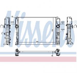 Radiator  racire motor MERCEDES BENZ E CLASS  W211  PRODUCATOR NISSENS 67102A