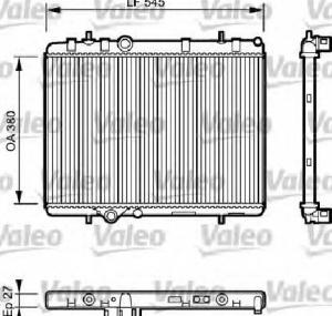 Radiator  racire motor PEUGEOT 407  6D  PRODUCATOR VALEO 734423