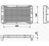 Radiator  racire motor VOLVO 340 360  343  345  PRODUCATOR MAGNETI MARELLI 350213667000