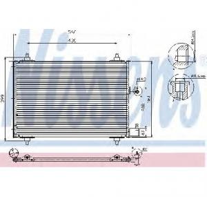 Condensator  climatizare PEUGEOT 406  8B  PRODUCATOR NISSENS 94534