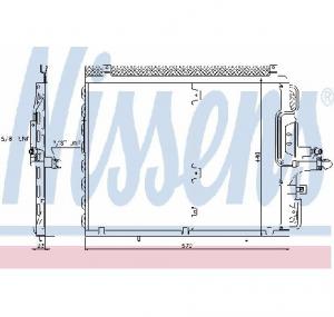 Condensator  climatizare MERCEDES BENZ limuzina  W124  PRODUCATOR NISSENS 94377