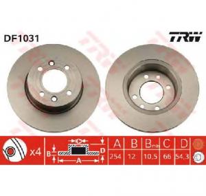 Disc frana RENAULT 18  134  PRODUCATOR TRW DF1031